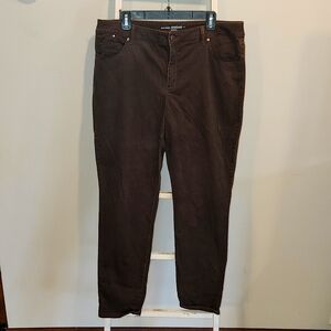 Chico's The Platinum Jeggings Size 3 Dark Brown